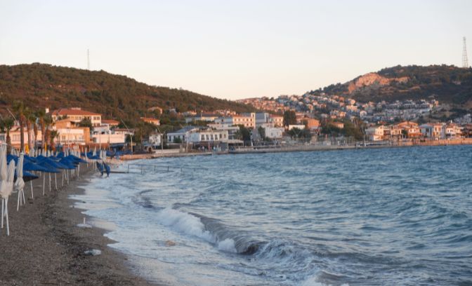 Het strand van Izmir